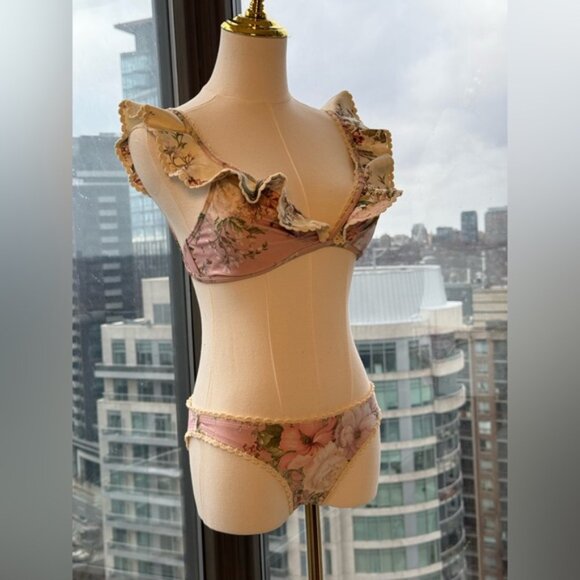🆕 ZIMMERMANN 🧿 NWT Waverly Crochet Frill Bikini Set, Sz 2 US 6 / 8 - Picture 11 of 16